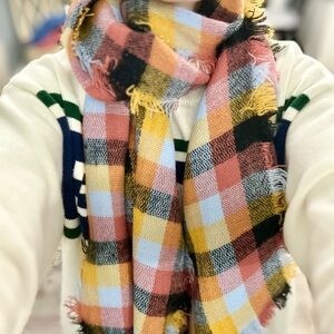Colorful Plaid Scarf